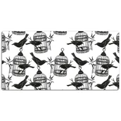 Podkładki na biurko - Mata ochronna z nadrukiem Klatki ptaków 120x60 cm, Dywanomat - miniaturka - grafika 1