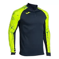 Bluzy męskie - Joma Bluza męska Elite Ix, granatowa, żółty neonowy - miniaturka - grafika 1