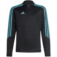 Bluzy damskie - Bluza dla dzieci adidas Tiro 23 Club Training Top szaro-niebieska IC1582 16 - miniaturka - grafika 1