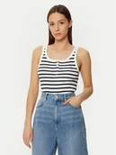 Koszulki i topy damskie - Tommy Jeans Top DW0DW19492 Kolorowy Slim Fit - miniaturka - grafika 1
