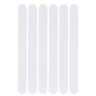 Maty antypoślizgowe - Naklejki antypoślizgowe do wanien, pryszniców, schodów, 2 x 38 cm, 6 szt., białe - miniaturka - grafika 1