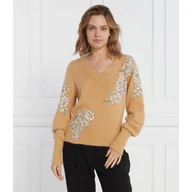 Swetry damskie - TWINSET Sweter | Regular Fit | z dodatkiem wełny - miniaturka - grafika 1