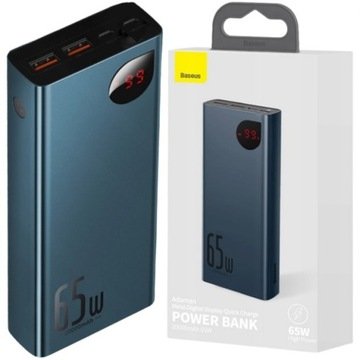Powerbank Baseus Adaman Metal 20000mAh, Pd, Qc 3.0, 65W, 2xUSB Usb-c mi