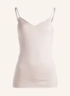Koszulki i topy damskie - Hanro Top Cotton Seamless beige - miniaturka - grafika 1