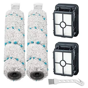 Lemige 2-pak wielopowierzchniowych rolek szczotki 2787 i 2 szt. filtrów próżniowych 1866 do Bissell CrossWave Max 2554 2590 2593 2596 do HydroSteam 35151 3515 35152 3513 3518 B0440 odkurzacze, część 1 - Akcesoria do odkurzaczy - miniaturka - grafika 1