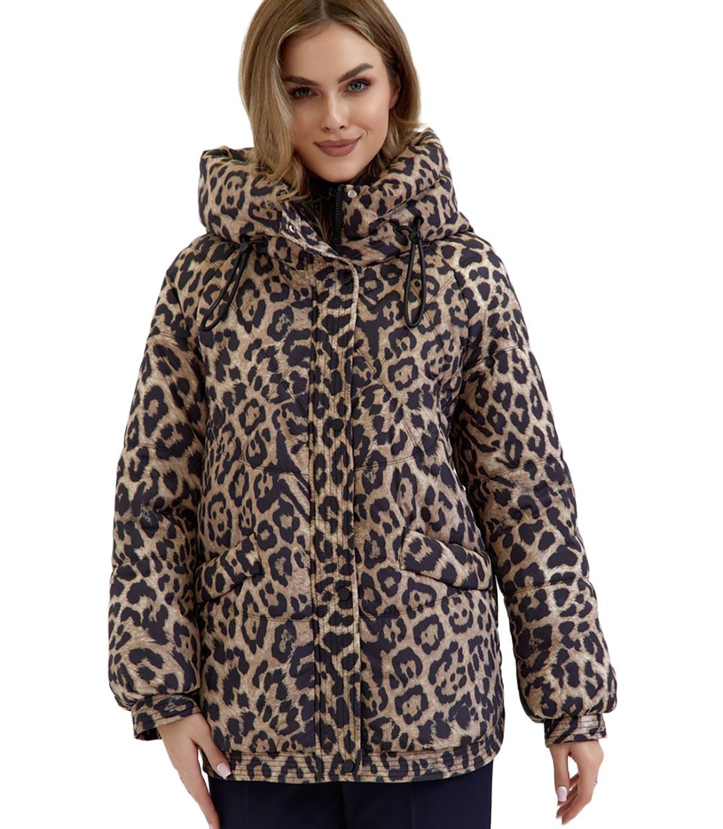 Kurtka zimowa damska pikowana z kapturem KORNELIA-44