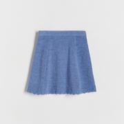 Sukienki i spódniczki dla dziewczynek - Reserved - Dzianinowa spódnica - Niebieski - miniaturka - grafika 1