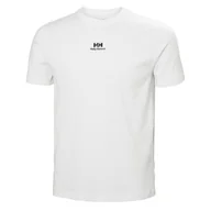 Koszulki męskie - Męska Koszulka z krótkim rękawem HELLY HANSEN YU PATCH T-SHIRT 53391_001 – Biały - miniaturka - grafika 1