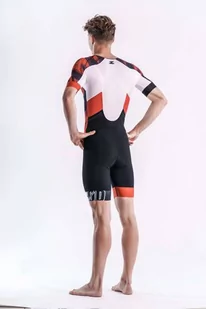 ZEROD Strój triathlonowy RACER TT SUIT red vivacity - Bielizna sportowa męska - miniaturka - grafika 4