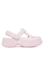 Buty dla dziewczynek - Crocs Sandały Classic Mary Jane Clog K 210615 Różowy - miniaturka - grafika 1