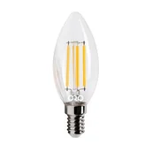 Akcesoria do oświetlenia - Żarówka LED E14 świeca filament C35 6W 806lm 2700K - miniaturka - grafika 1