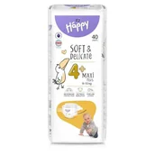 Pieluchy - Bella Baby Happy Soft & Delicate Maxi Plus 4+ Pieluszki 9-15kg, 40szt. - miniaturka - grafika 1