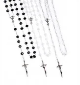 Różańce - Różaniec do Pierwszej Komunii szkło kolorowy - miniaturka - grafika 1