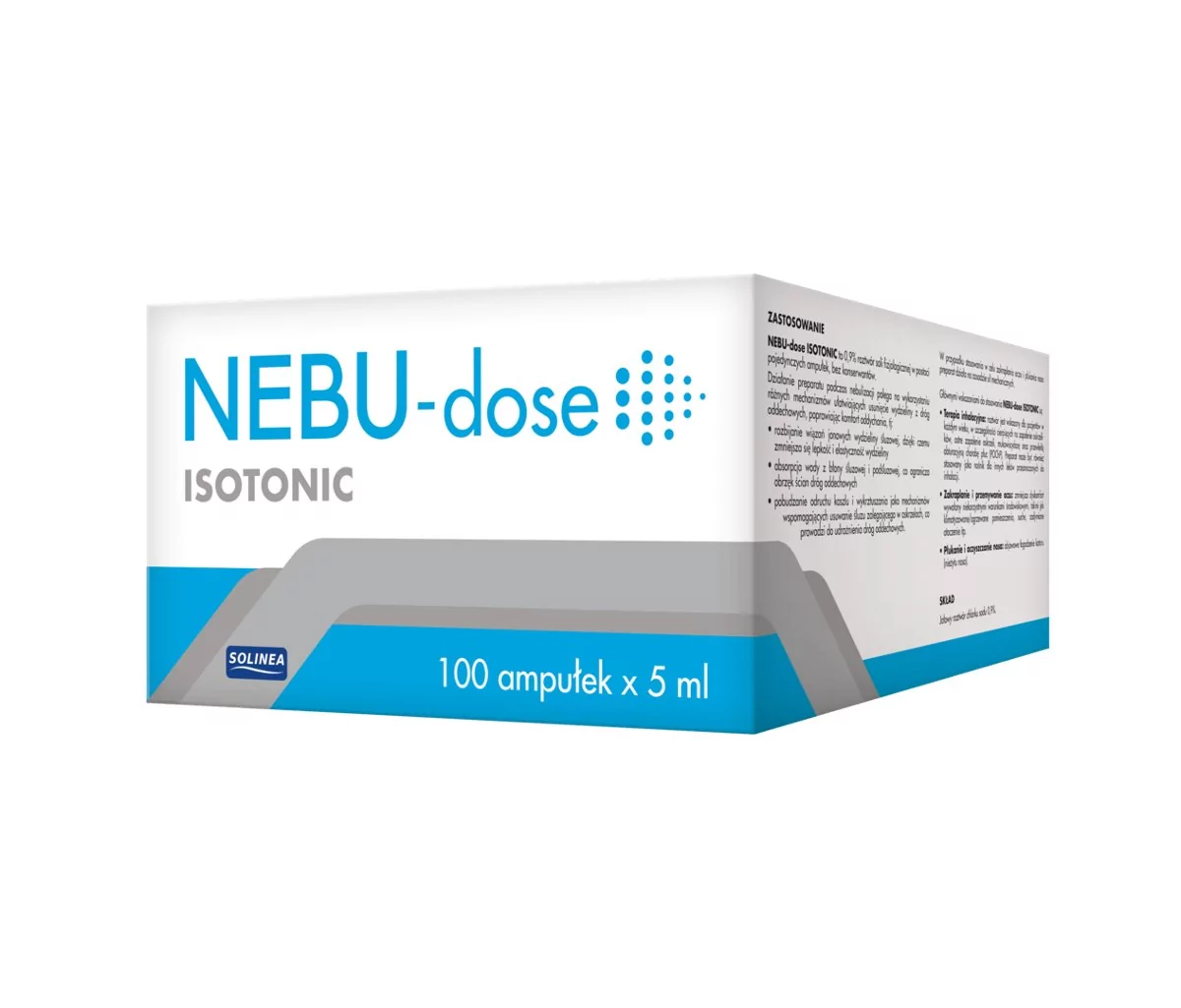 SOLINEA SP. Z O.O. SP.K. SOLINEA SP Z O.O SP.K Nebu-dose Isotonic 100 amp.a 5ml 9087345