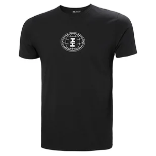 Męska Koszulka z krótkim rękawem HELLY HANSEN CORE GRAPHIC T 53936_993 – Czarny - Koszulki męskie - miniaturka - grafika 1