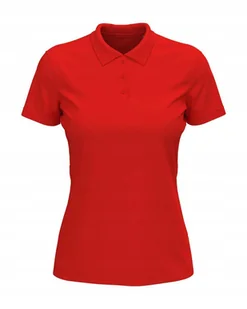 Koszulka damska polo T-shirt bawełniany Polówka Stedman ST9160 Red XS - Koszulki i topy damskie Koszulka damska polo T-shirt bawełniany Polówka Stedman ST9160 Red XS - Koszulki i topy damskie - miniaturka - grafika 1