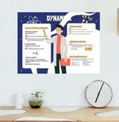 Pomoce naukowe - Naklejka na ścianę: Dynamika - miniaturka - grafika 1