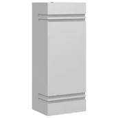 Lampy ogrodowe - vidaXL Kinkiet zewnętrzny, srebrny, stal nierdzewna - miniaturka - grafika 1