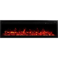 Kominki elektryczne - Kominek elektryczny AFLAMO Royal PRO 160 - ogień premium - na ścianę i do zabudowy - 160x38x16 cm - dekoracyjny kominek LED z grzaniem 750/1500 W - miniaturka - grafika 1