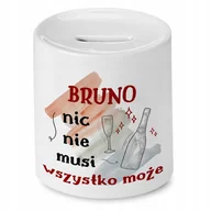 Skarbonki - Skarbonka Dla Bruna na Urodziny Imieniny Prezent z Nadrukiem ze Zdjęciem - miniaturka - grafika 1