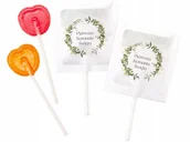 Gumy do żucia, lizaki, dropsy - Lizaki podziękowanie Komunia Święta zestaw 50 szt. - miniaturka - grafika 1