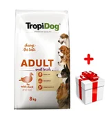 Sucha karma dla psów - TROPIDOG Premium Adult Small Breeds z kaczką i ryżem 8kg - miniaturka - grafika 1