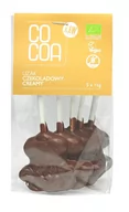 Gumy do żucia, lizaki, dropsy - LIZAKI CZEKOLADOWE CREAMY BEZGLUTENOWE BIO (5 x 15 g) 75 g - COCOA 5902565212117 - miniaturka - grafika 1