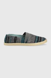 Espadryle męskie - Quiksilver espadryle kolor szary - grafika 1