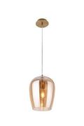 Lampy sufitowe - Maxlight Zimba Amber lampa wisząca P0300 - miniaturka - grafika 1