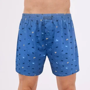 BOKSERKI CORNETTE COMFORT CM-002/302 (kolor niebieski, rozmiar M) - Majtki męskie - miniaturka - grafika 1