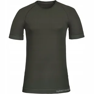Koszulka Termoaktywna Męska Krótki Rękaw Summit Active Line Oliwkowa M - Pozostała odzież narciarska - miniaturka - grafika 1