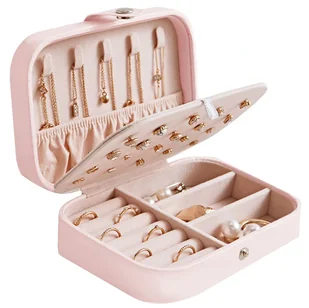 Kuferek na biżuterię SZKATUŁKA organizer mały elegancki - Pudełka i szkatułki - miniaturka - grafika 1