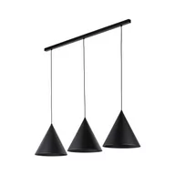 Lampy sufitowe - CONO BLACK LAMPA WISZĄCA 3 L LISTWA - miniaturka - grafika 1