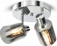 Lampy sufitowe - Lampa Wisząca Sufitowa Żyrandol CHROM Szklana Glass Tube 540-EG2 LED E27 - miniaturka - grafika 1