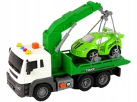 Zabawki zdalnie sterowane - CIĘŻARÓWKA HOLOWNIK LAWETA POMOC DROGOWA WYDAJE DŹWIĘK ŚWIATŁA ZIELONY - miniaturka - grafika 1