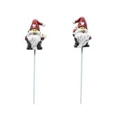 Ozdoby bożonarodzeniowe - Święty Mikołaj na piku 30 cm mix wzorów - miniaturka - grafika 1