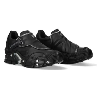 Buty New Rock Luxor Negro, Luxor Negro, Box Plane, Impact Negro Lateral + Tornillo 2813 Paladio **Millar [M-Impact010-C32]-43 - Półbuty męskie - miniaturka - grafika 1