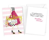 Kartki okolicznościowe i zaproszenia - Karnet GS-027 Urodziny cudownej dziewczyny - miniaturka - grafika 1