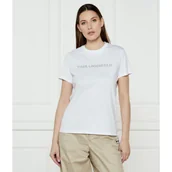 Koszulki i topy damskie - Karl Lagerfeld T-shirt LOGO | Regular Fit - miniaturka - grafika 1