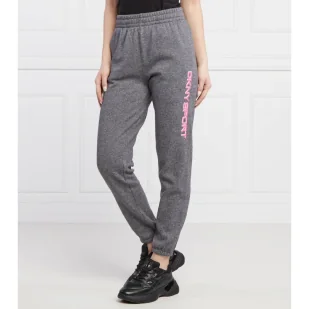 DKNY Sport Spodnie dresowe LAYERED | Regular Fit - Dresy damskie - miniaturka - grafika 1