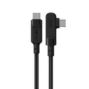 Kable USB - Acefast kątowy kabel USB Typ C - USB Typ C 2m, 100W (20V/5A) czarny (C5-03 Black) C5-03-C-C black - miniaturka - grafika 1