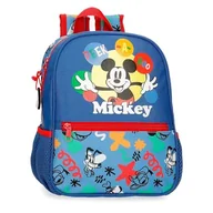 Plecaki szkolne i tornistry - Joumma Disney Mickey Peek a Boo Plecak przedszkolny z przewodem Niebieski 23x28x10 cm Poliester 6,44L, Niebieski, Plecak przedszkolny z możliwością dostosowania do wózka - miniaturka - grafika 1