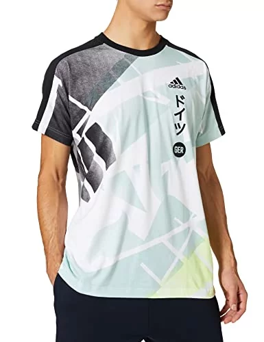 Adidas Germay T-shirt męski, biały/czarny, 46 FS0065 - Ceny i opinie na  Skapiec.pl