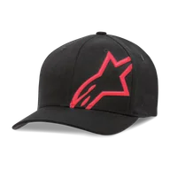 Czapki damskie - Czapka z Daszkiem Alpinestars Corp Shift 2 Flexfit Czarny/CzerwonyL/XL - miniaturka - grafika 1