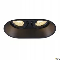 Oprawy, klosze i abażury - SLV Lampa wpuszczana HORN double QPAR51 czarna 25W 1006121 - miniaturka - grafika 1