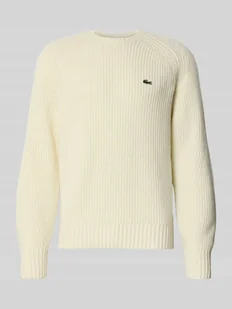 Sweter z dzianiny o kroju regular fit z czystej wełny - Swetry męskie - miniaturka - grafika 1