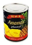 Pasztet i przetwory mięsne - MK Ananas plastry w lekkim syropie 565g - miniaturka - grafika 1