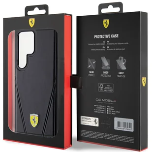 Ferrari FEHMS24SP3BAK S24 S921 czarny/black hardcase Hot Stamp V Lines MagSafe - Etui i futerały do telefonów - miniaturka - grafika 7