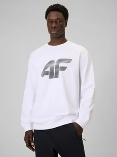 Bluza dresowa nierozpinana bez kaptura męska 4F 4FRAW25TSWSM2493-10S Biały XL - Bluzy męskie Bluza dresowa nierozpinana bez kaptura męska 4F 4FRAW25TSWSM2493-10S Biały XL - Bluzy męskie - miniaturka - grafika 1