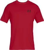 Koszulki męskie - Under Armour Koszulka męska Sportstyle Left Chest SS czerwona r. XXL (1326799-600) - miniaturka - grafika 1